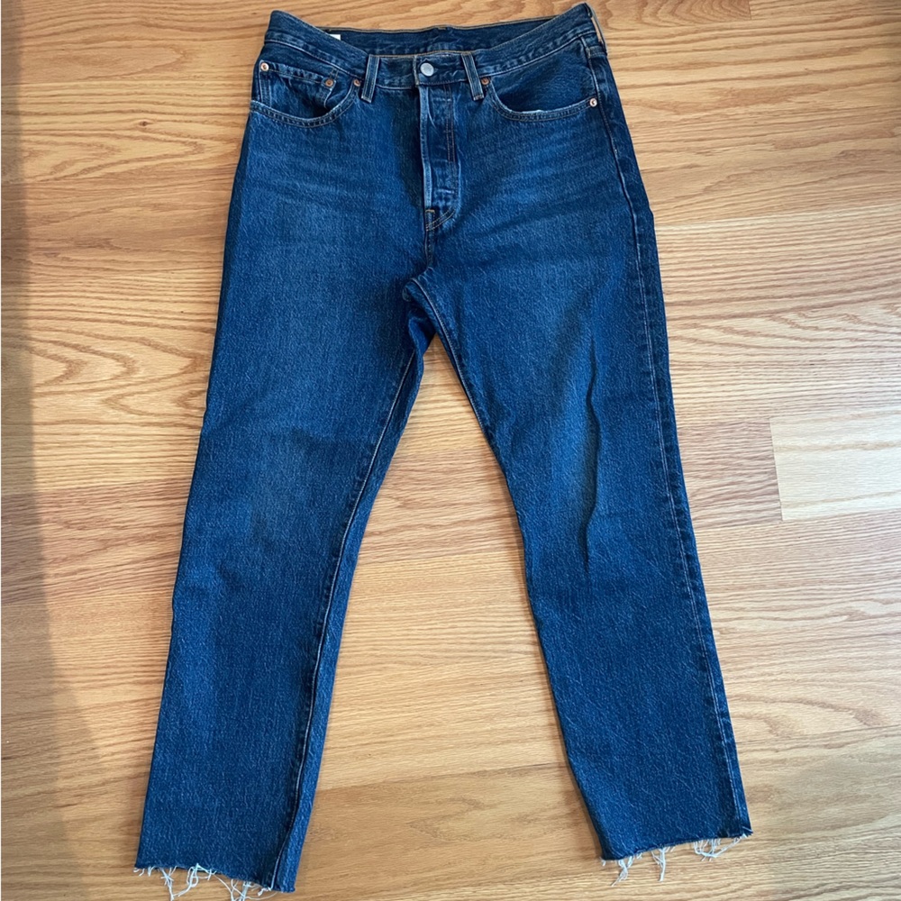 Levi's Women's Straight Leg Jeans - Dark Blue